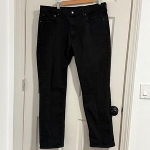 Levis 541 Jeans Mens 36x32 Black Athletic Fit Taper Cotton Casual Zip Fly